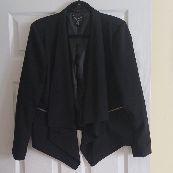 Nicole Jackets & Blazers - Sleek Black Shawl Collar Blazer